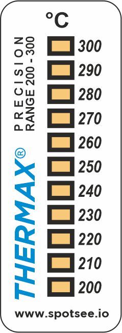 Wskaźnik Thermax PRECISION 11-punktowy, zakres 200–300 °C