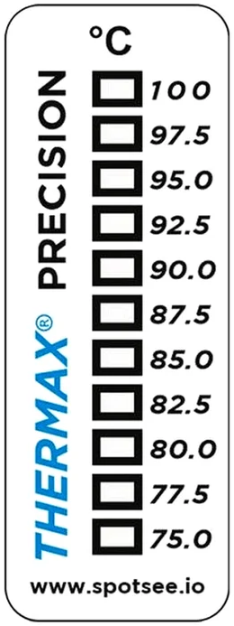 Wskaźnik temperatury Thermax PRECISION 11-punktowy, zakres 75–100 °C