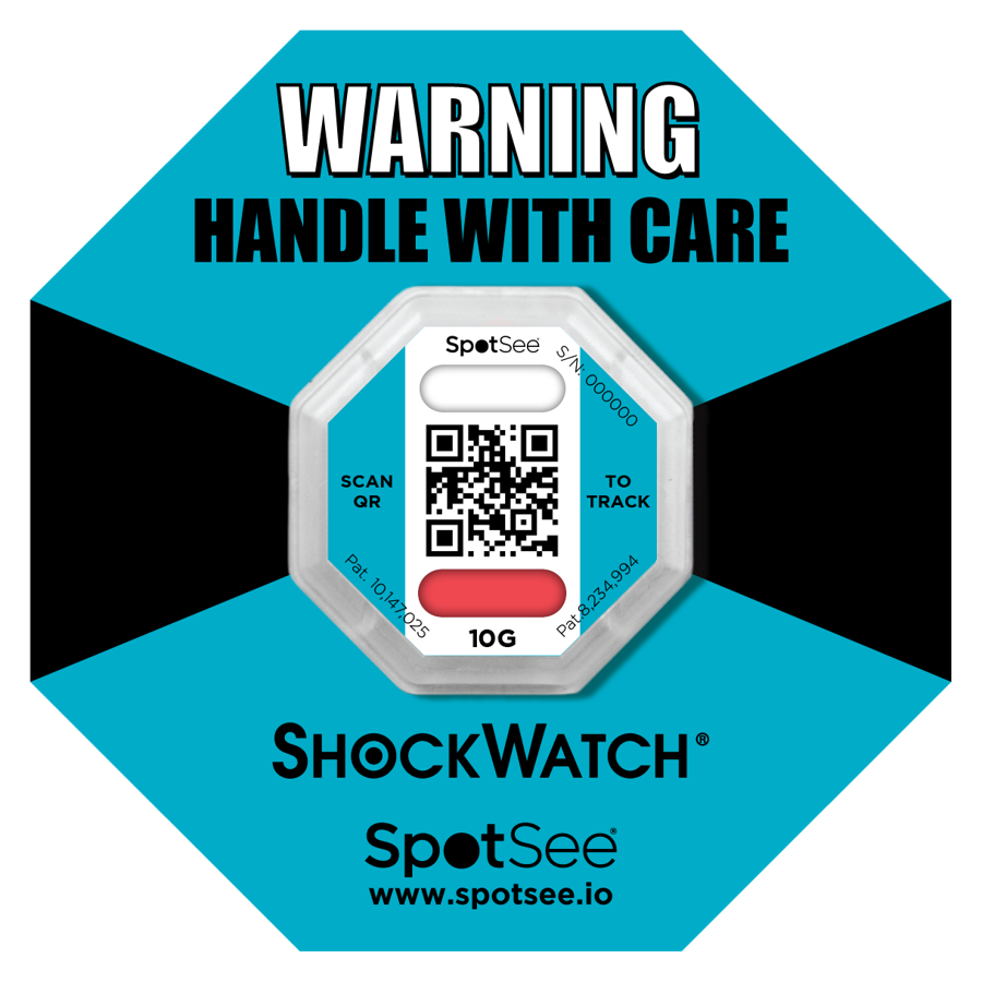 ShockWatch 2 QR — Impact indicator with data logging via smartphone scan