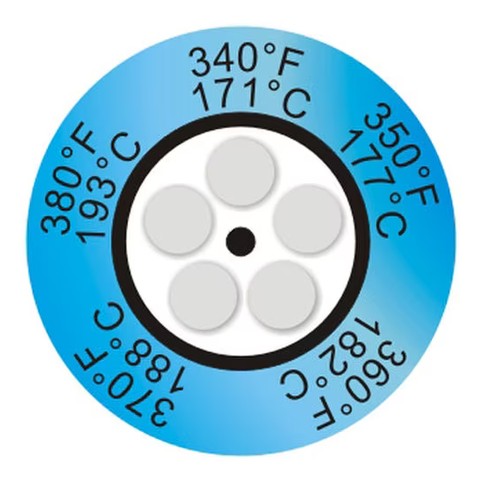 Okrągły wskaźnik Thermax 5-punktowy typu CLOCK