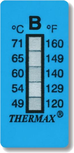 Oficjalny pionowy wskaźnik temperatury Thermax 5-punktowy